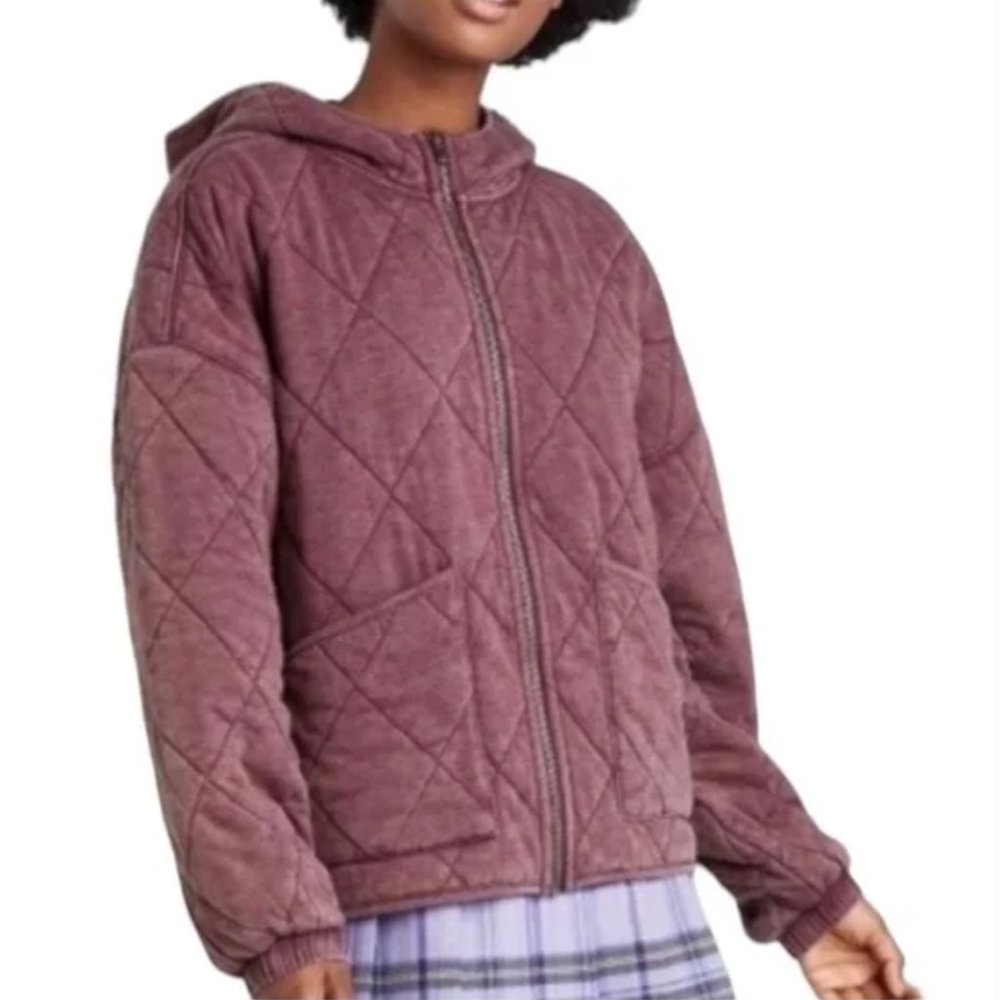 Wild Fable Quilted Hooded Jacket